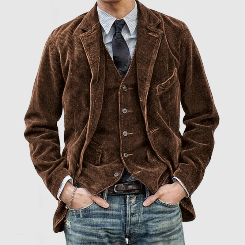 ADOLFO - Chaqueta y chaleco vintage.