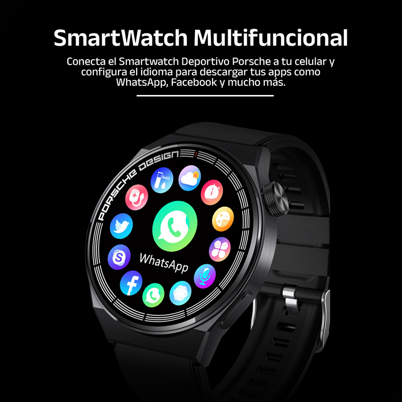 Smartwatch Multifuncional Porsche - Clube Boss