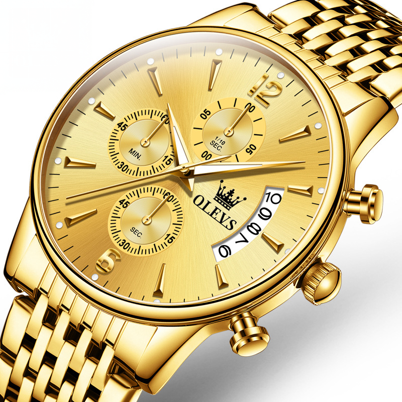 Reloj para Hombre Gold Quartz - Clube Boss