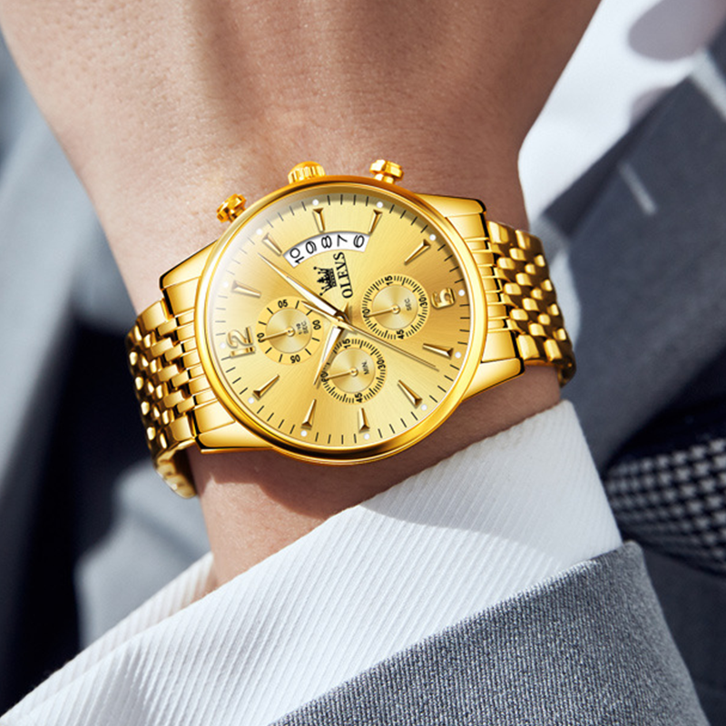 Reloj para Hombre Gold Quartz - Clube Boss